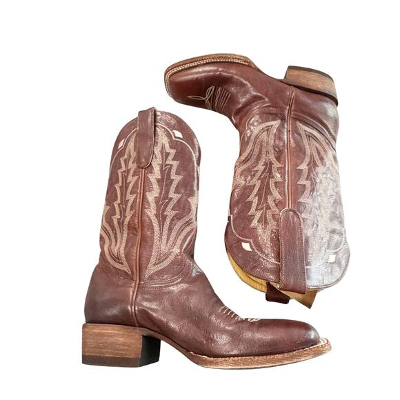 IDYLLWIND Outlaw Whiskey Leather Western Boot Broad Square Toe Women’s 9B NWT - Picture 9 of 14